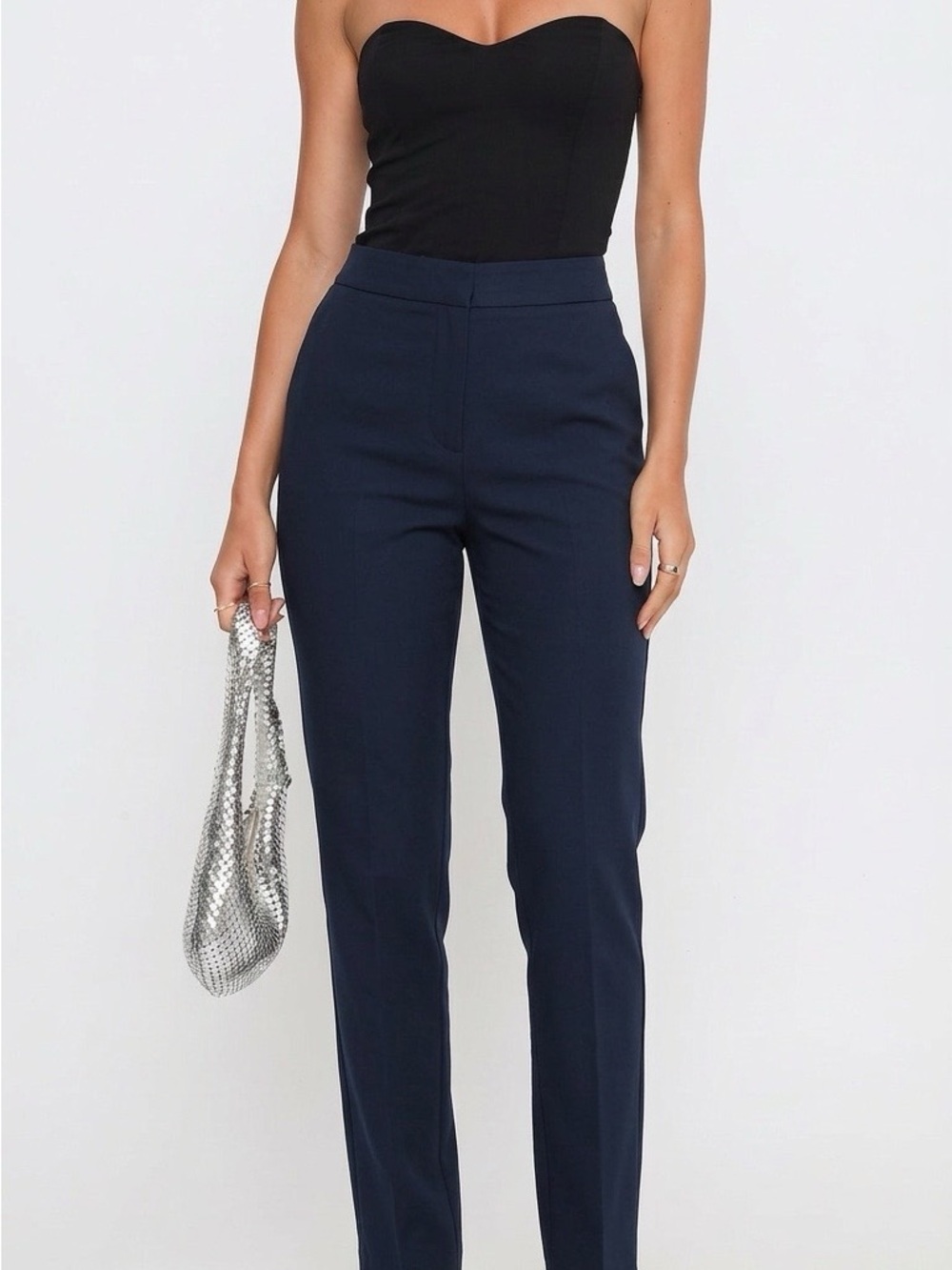 Akris Punto Black Tailored High-Rise Trousers